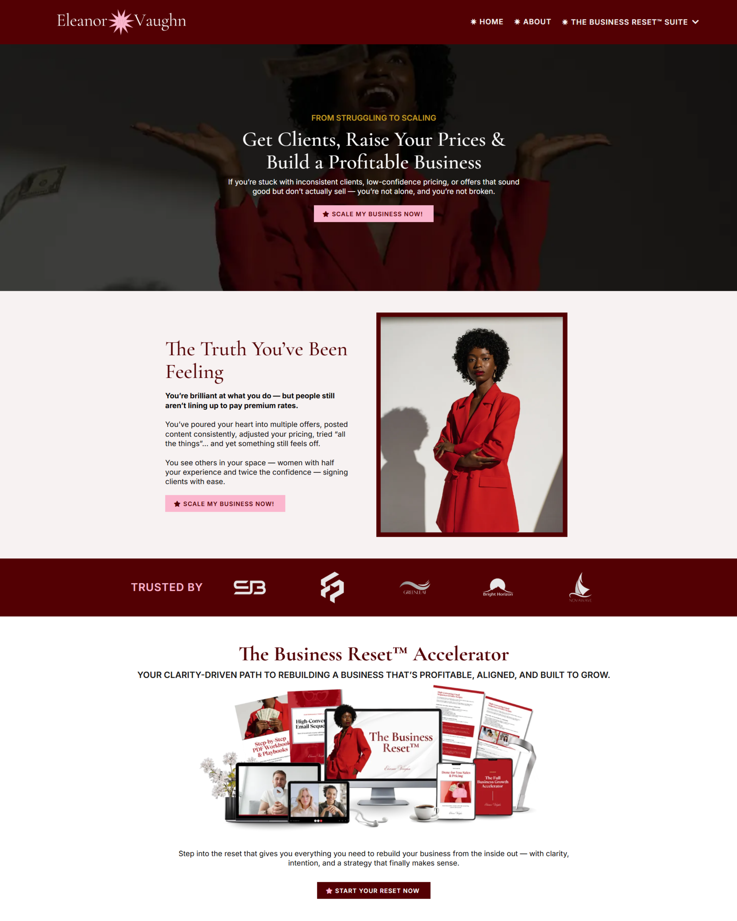 Eleanor Vaughn — GHL Sales Funnel Template