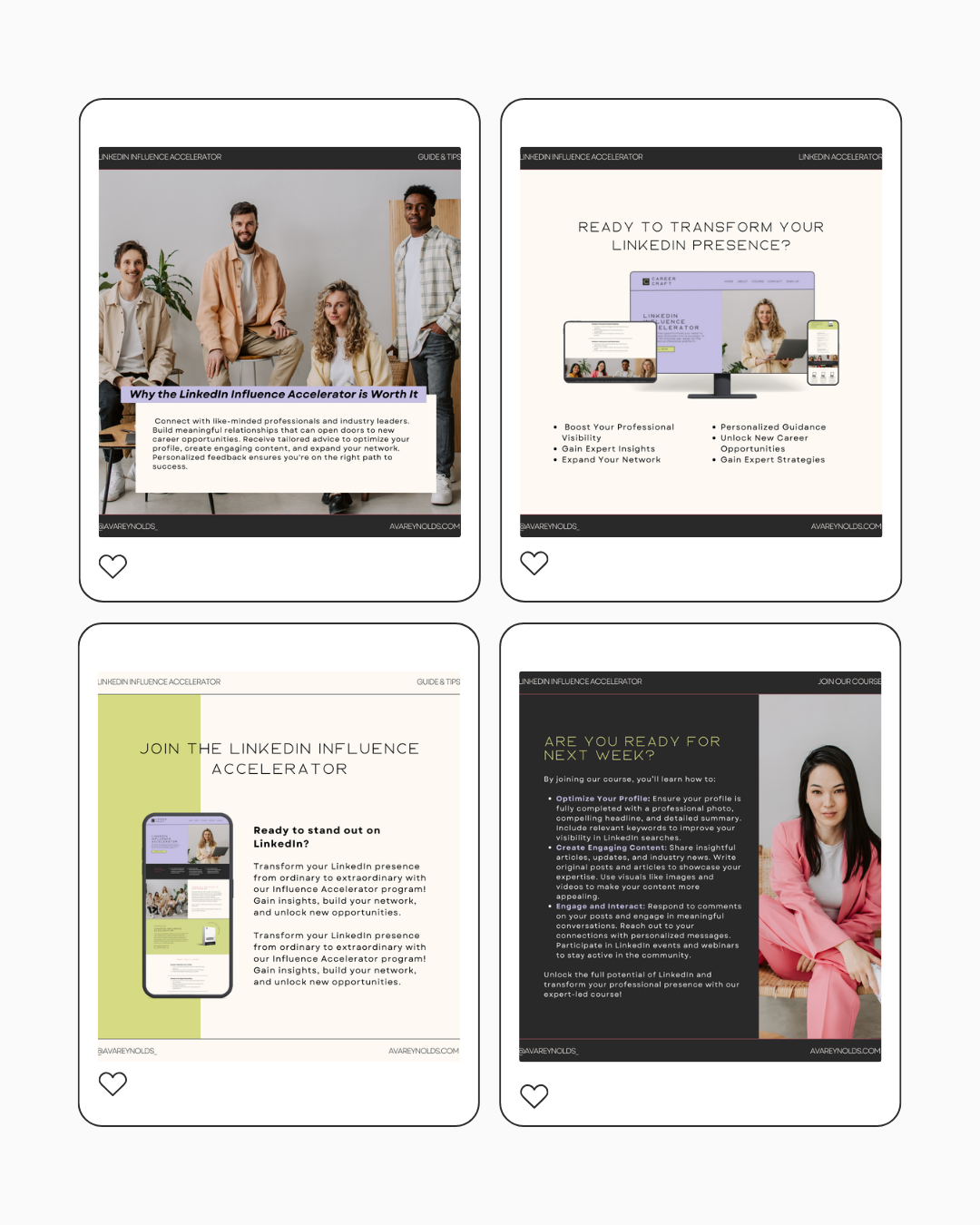 Ava Social Media Template Pack