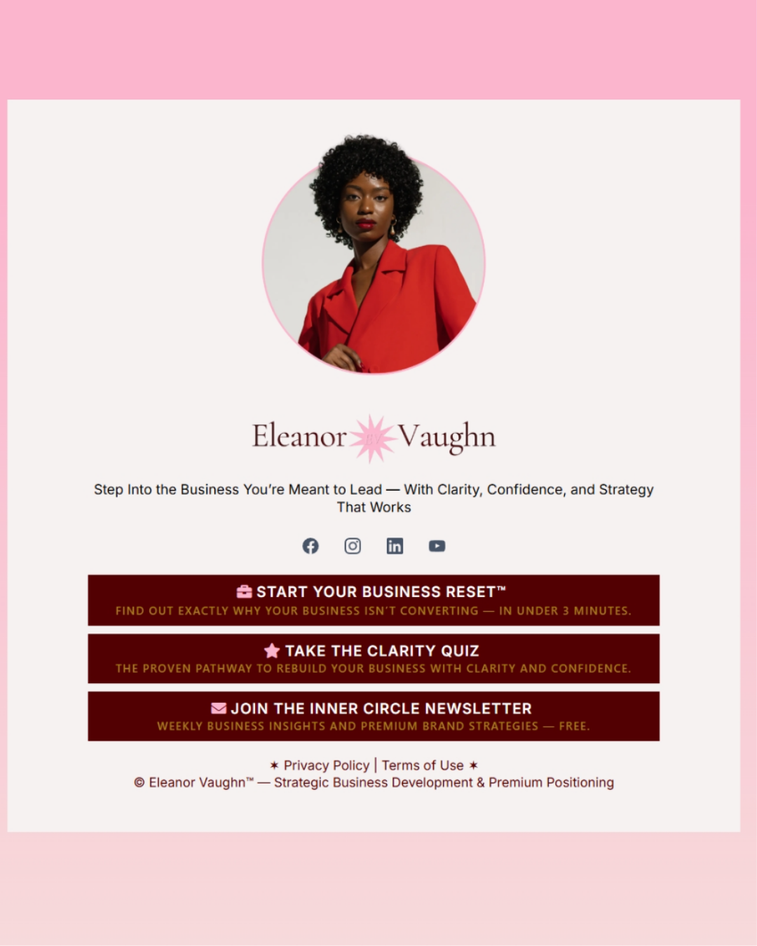 Eleanor Vaughn — GHL Website Template