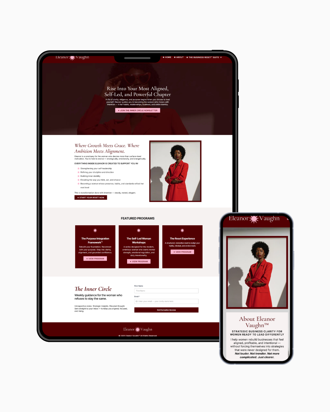 Eleanor Vaughn — GHL Website Template