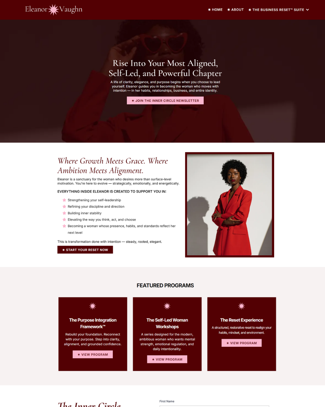 Eleanor Vaughn — GHL Website Template