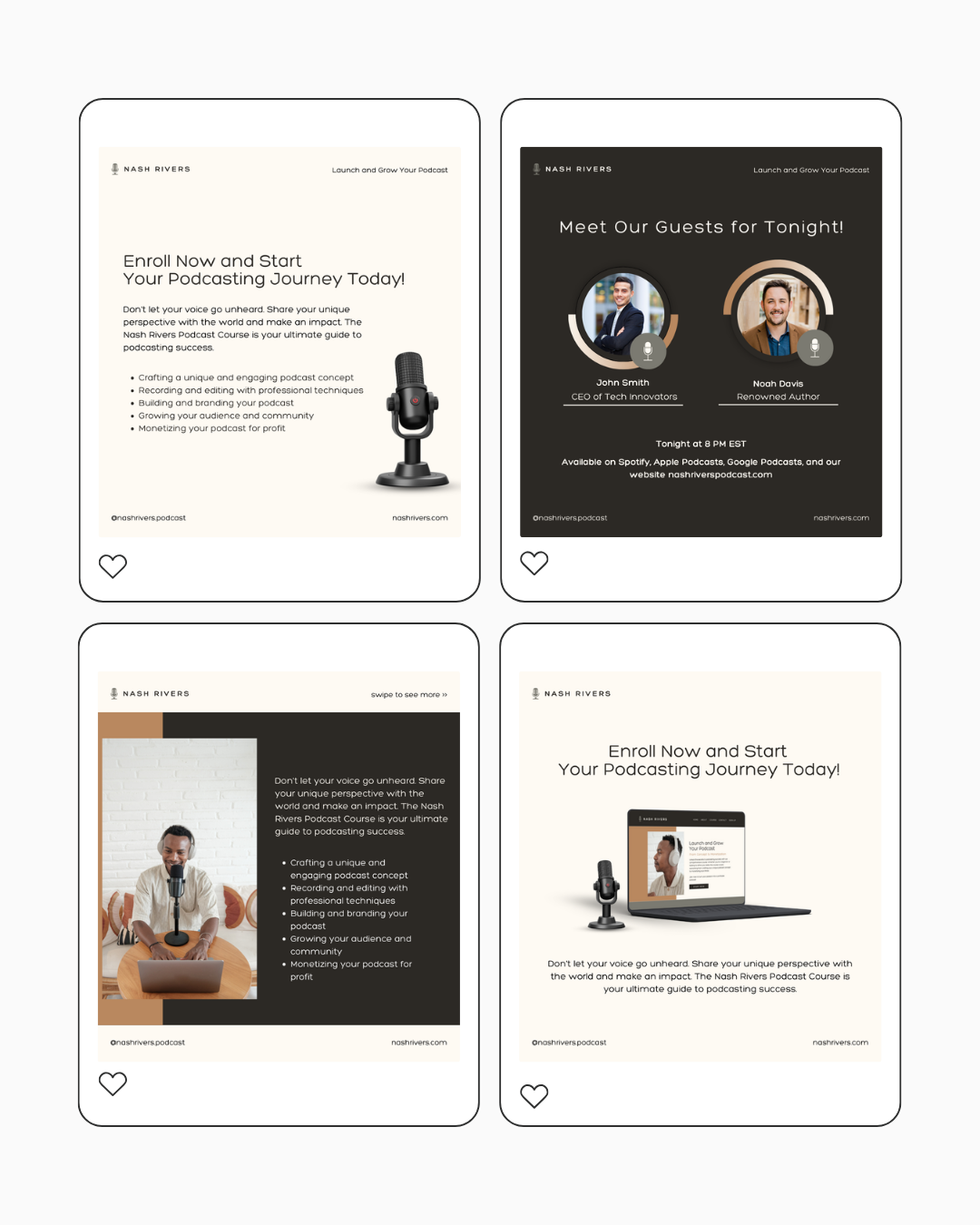 Nash Social Media Template Pack